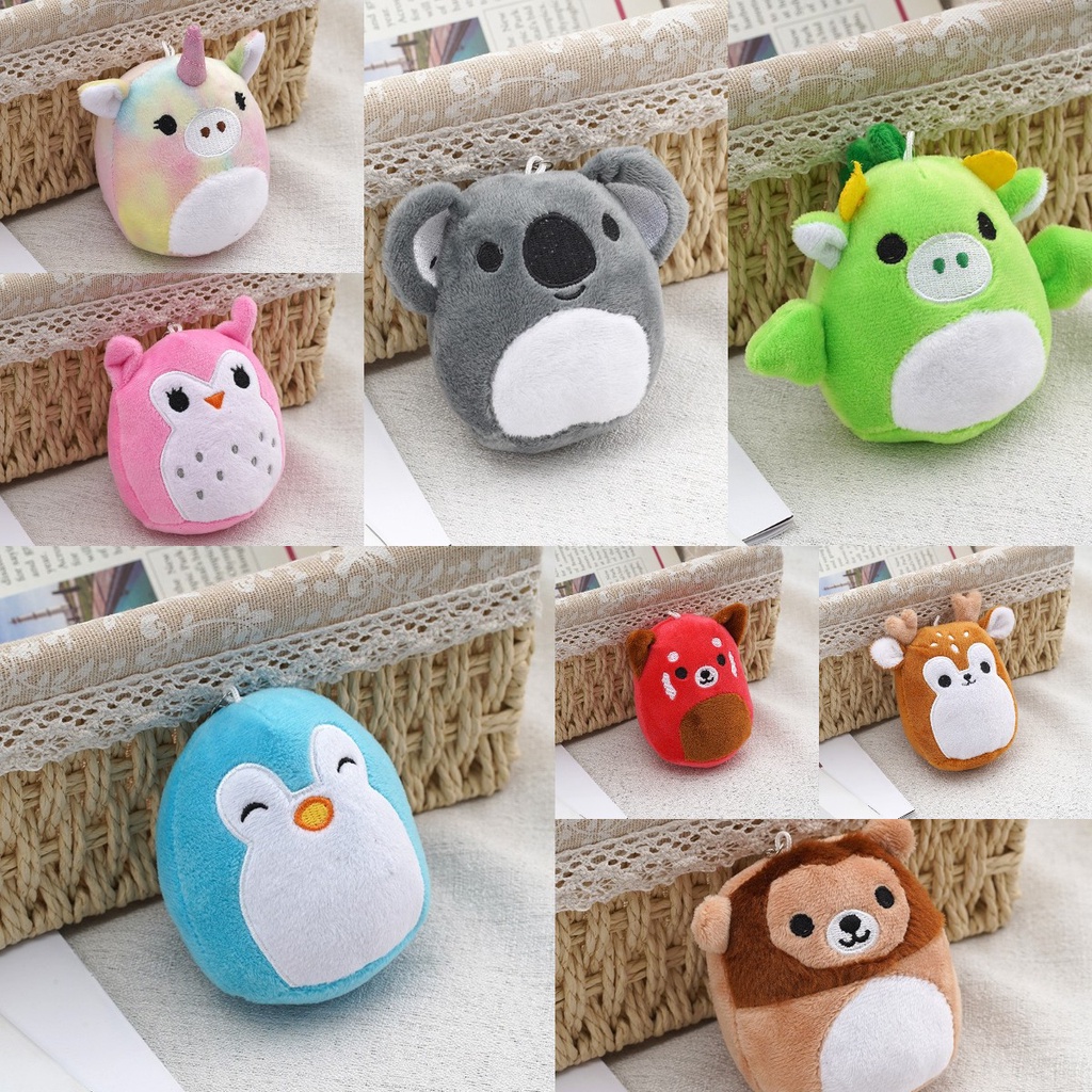 Mainan Anak Squishallow Keychain Animal Plush Kualitas Premium