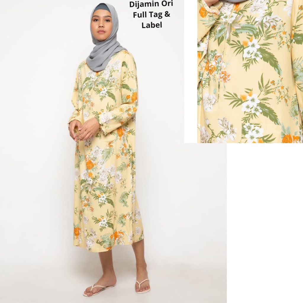 Baju Hamil/Baju Menyusui St.Yves Daster Muslim Palm Carnation