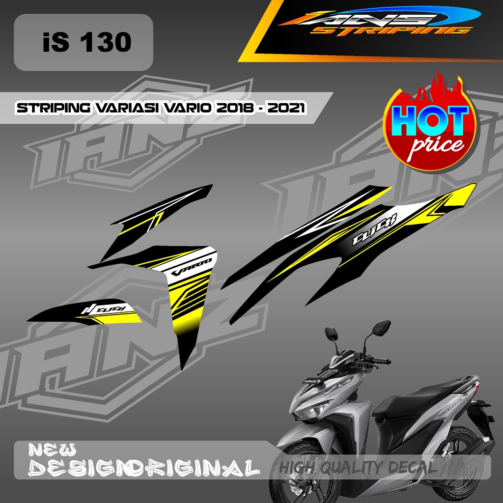 CUTOM DECAL VARIO 125/150 LIST DECAL STRIPING HONDA VARIO BAHAN HOLOGRAM / NON HOLOGRAM IS130