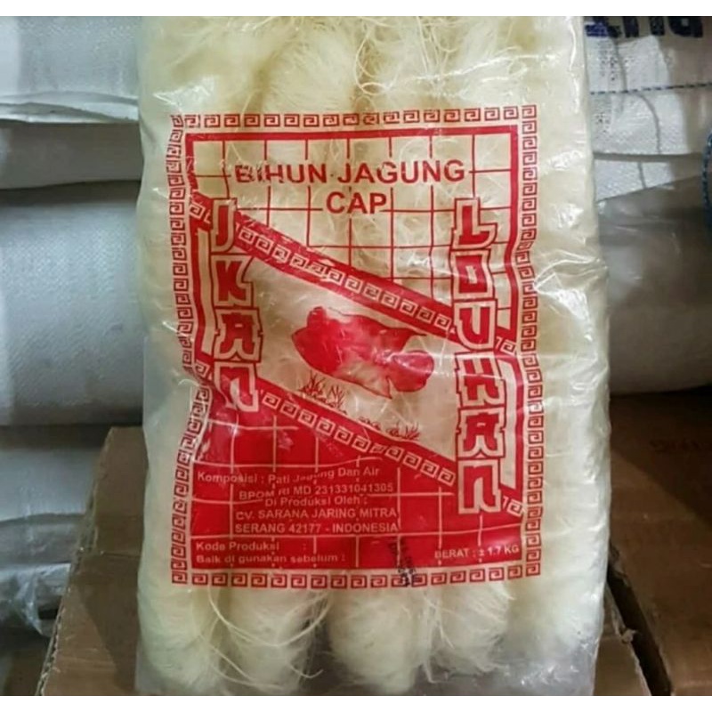 Bihun Jagung cap Ikan Louhan Kiloan Bal isi 1.7kg