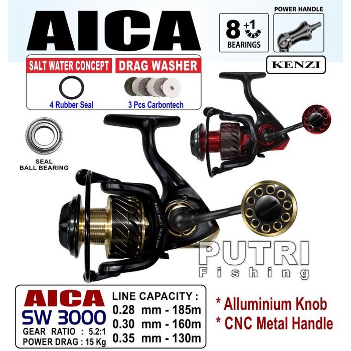 Reel Kenzi Aica Sw 3000 070