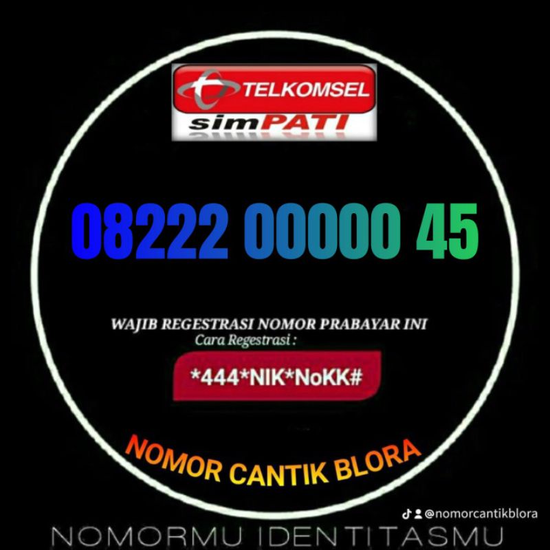Nomor cantik SIMPATI nocan no cantik nomer kartu perdana telkomsel simpati 22 222 200 2200 22200 200