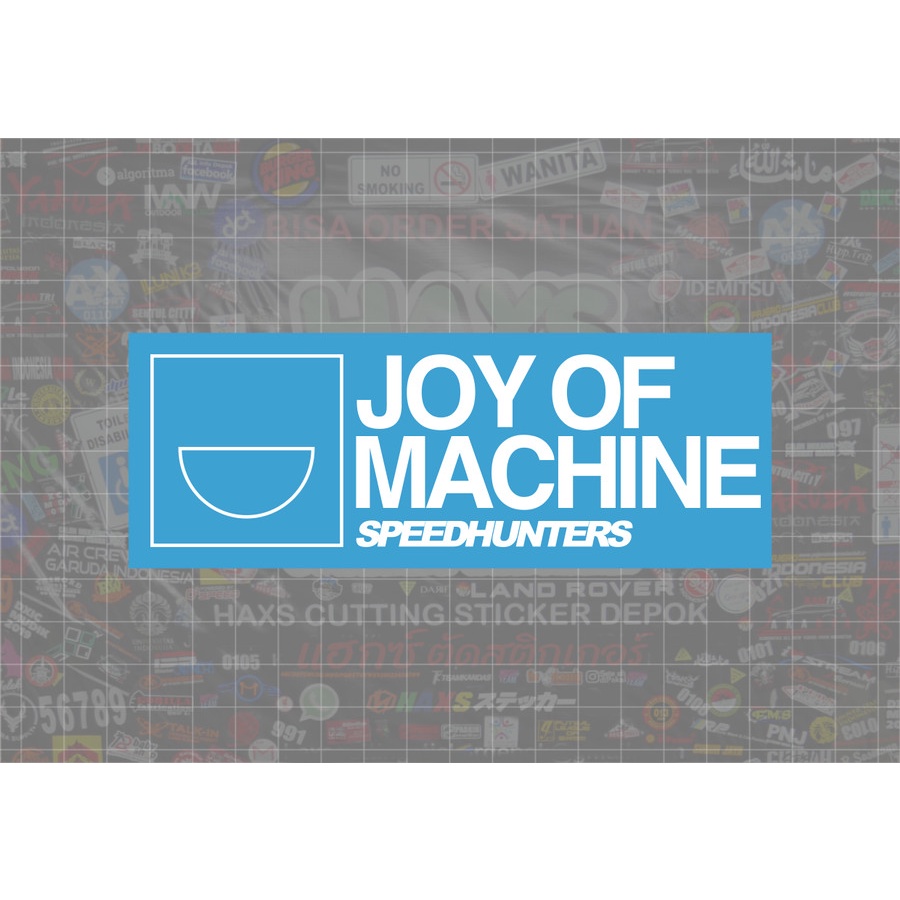 Cutting Sticker Joy Of Machine Ukuran 15 Cm Untuk Mobil