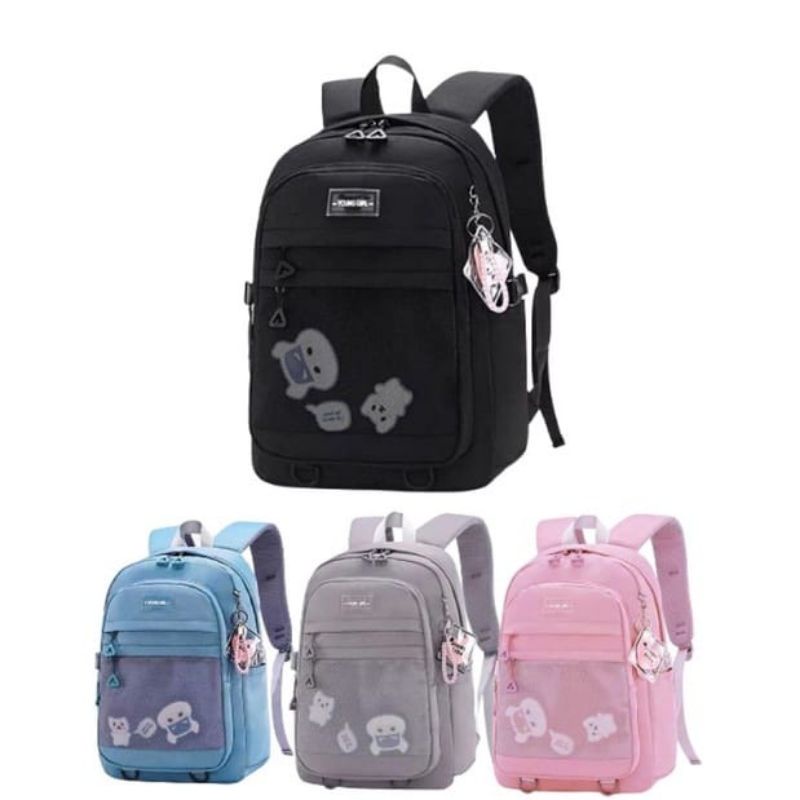 TAS RANSEL ANAK SEKOLAH SD SMP KARAKTER HANTU FREE BOTOL KACA