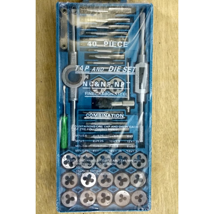 Tap and Die Set | Tap Senai Set 40 Pcs
