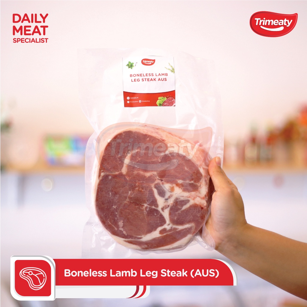 

Boneless Lamb Leg Steak AUS / Steak Lamb / Daging Domba
