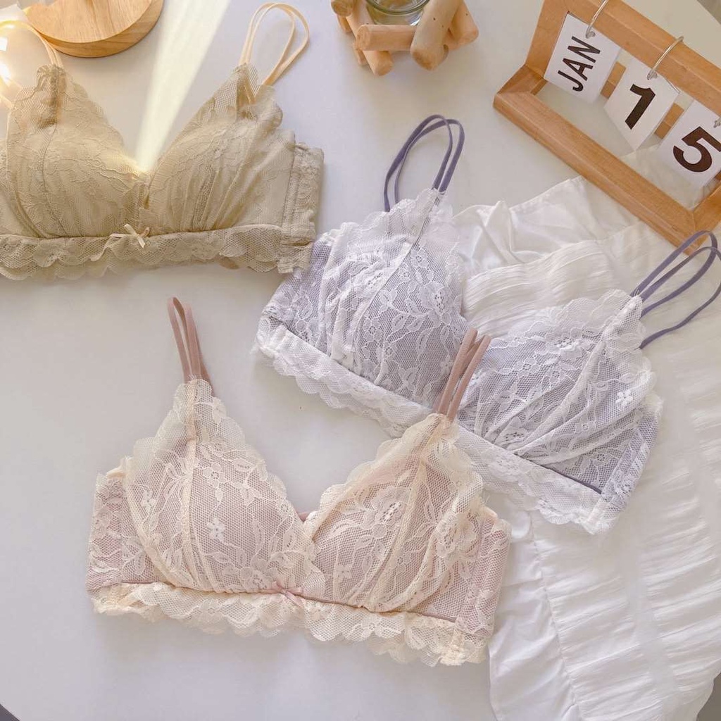 Keinginan Murni Gadis-gadis 'Pakaian Dalam Renda Backless Steel Ring Payudara Besar Menunjukkan Payu