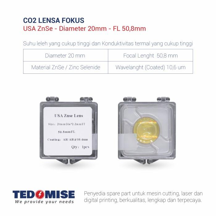 Jual Lensa Fokus Laser Cutting Co2 D20 Usa Cvd Znse Shopee Indonesia