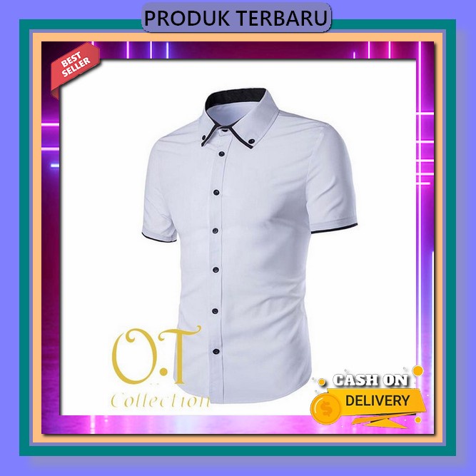 Haydi25 Kemeja Lengan Panjang Import Pria Wanita Korea Bts Original Panjang Polos Basic Casual Slim 