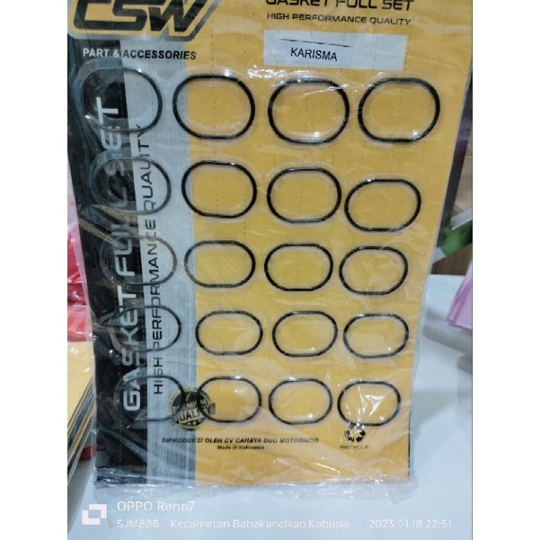 oring tutup klep karisma / supra x 125 (1pcs)