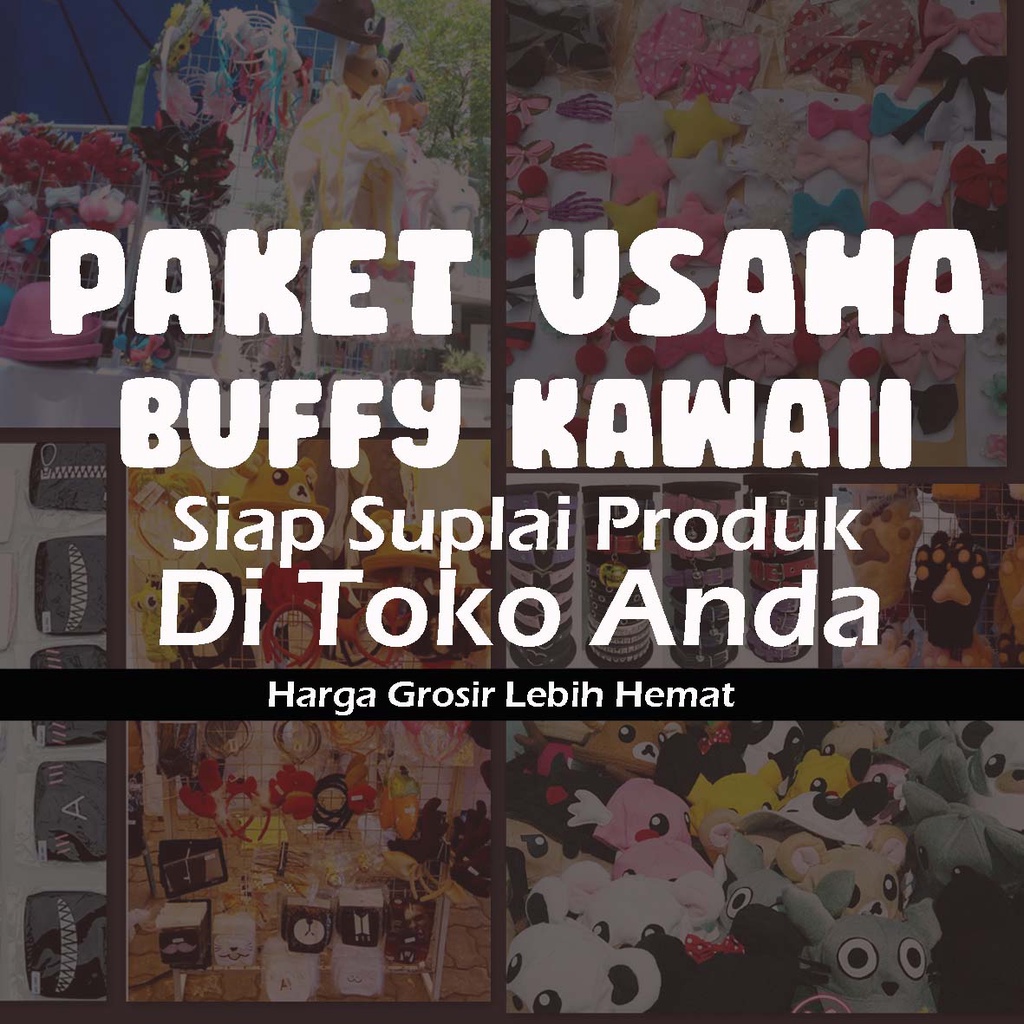 Paket Usaha Reseller orderan grosir bando dan accessories Buffy Kawaii