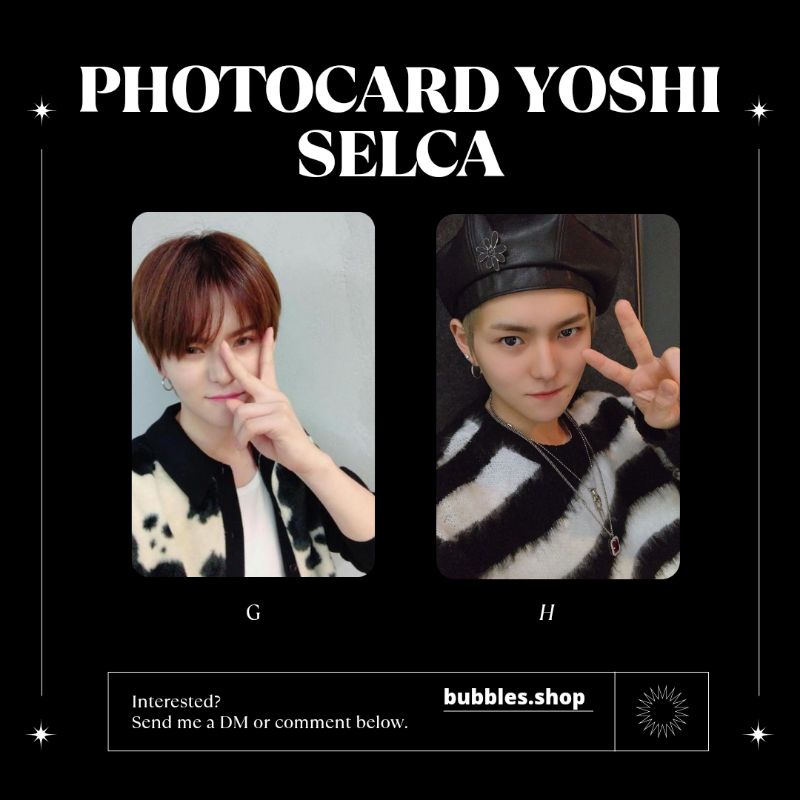 PHOTOCARD UNOFFICIAL YOSHI TREASURE SELCA