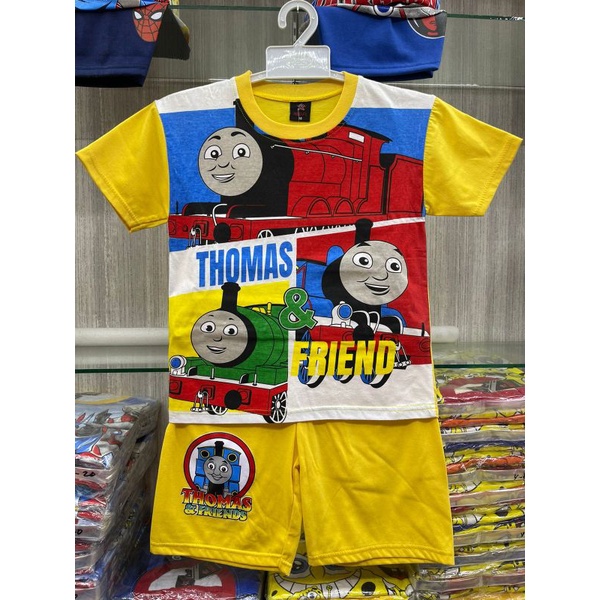 Setelan Kaos anak gambar thomas / Baju anak thomas and friends