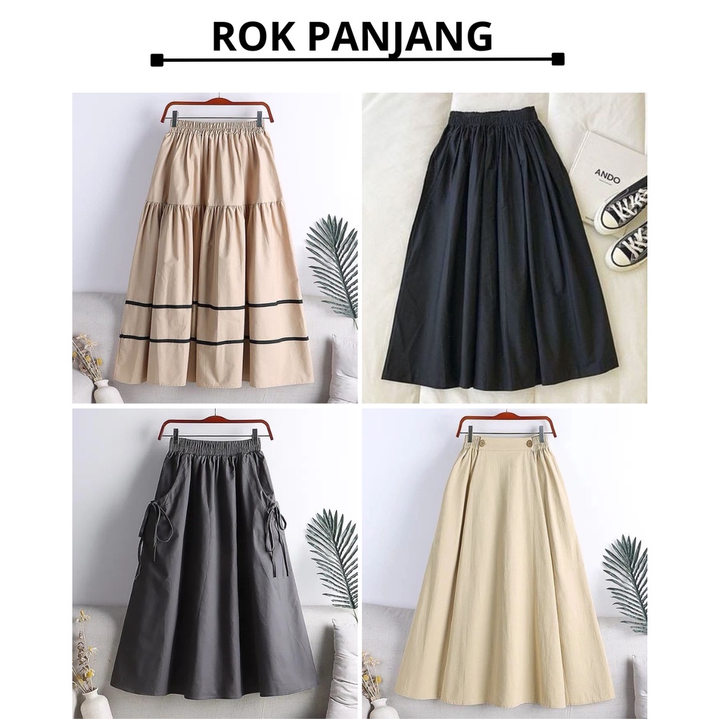 ROK MAYUNG PANJANG POLOS BAHAN KATUN LINEN PREMIUM ROK KOREAN STYLE WANITA TERBARU 2023 KEKINIAN SKIRT WANITA JUMBO VIRAL ROK LINEN PANJANG