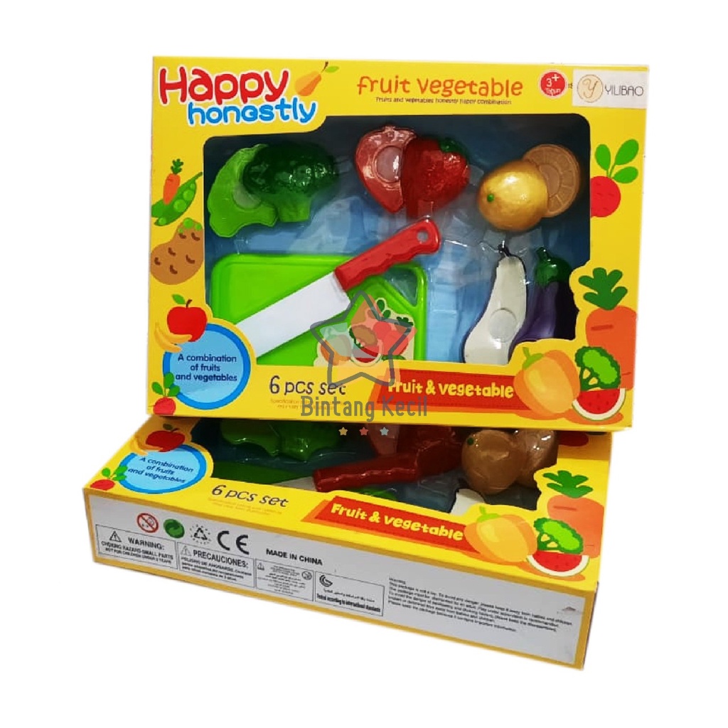 Fruit Vegetable 666S-5 / Mainan Buah Sayur Potong / Kitchen / NP4453