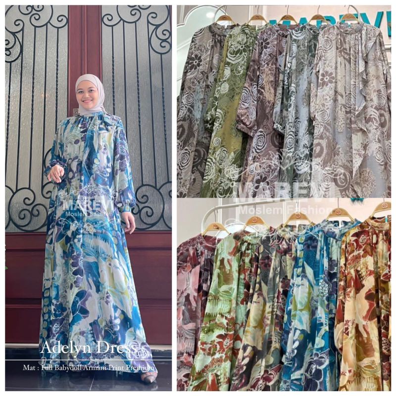 ADELYN DRESS BY MAREVI/DRESS MAREVI/GAMIS PREMIUM/GAMIS ORIGINAL