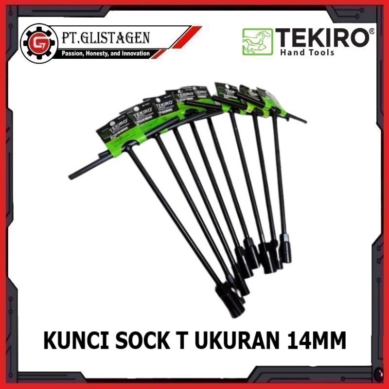 Kunci Sock T Hitam 14mm Kunci Sok T Panjang 14 MM Original TEKIRO