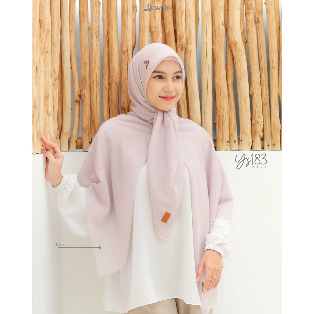 [Yasmin Hijab]  Segiempat Gayatri Hijab Ys 183 By Yasmin Hijab Kerudung Segiempat Paris Premium Excl