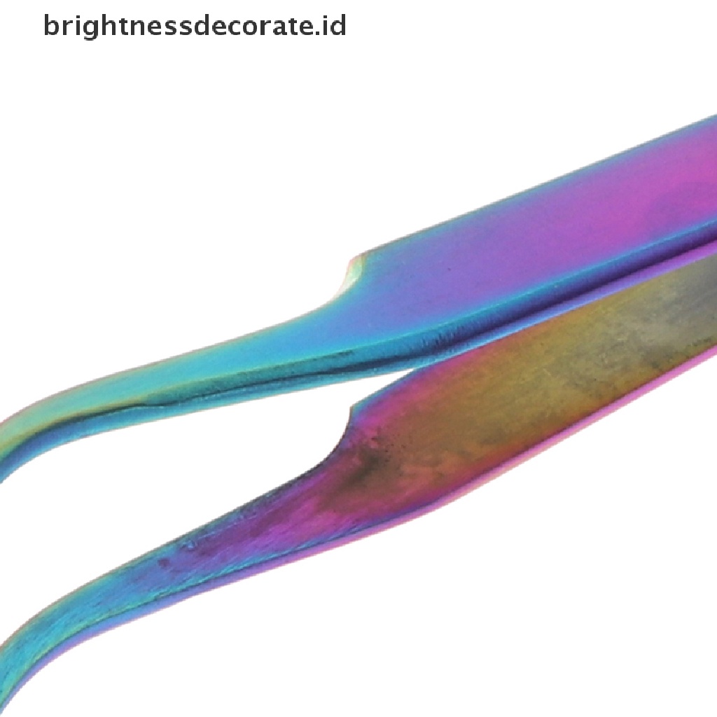 [Birth] 4pcs Set Pinset Ekstensi Bulu Mata Profesional Chameleon Tweezer Kit [ID]