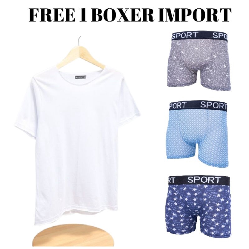 PALECOK Kaos Unfinished Pria Premium Catton Combed 30s Baju Polos Cowok Tanpa Kerah T Shirt Basic Di