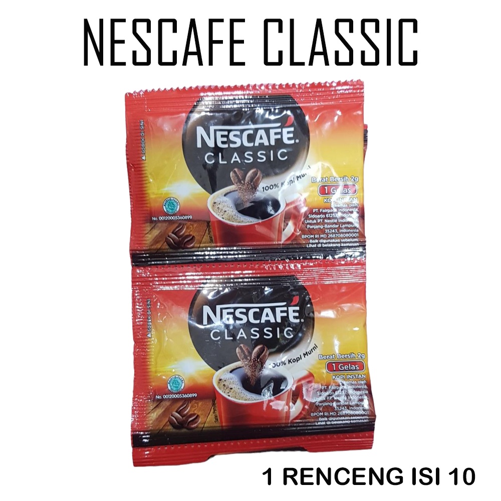 NESCAFE CLASSIC 1 RENCENG ISI 10