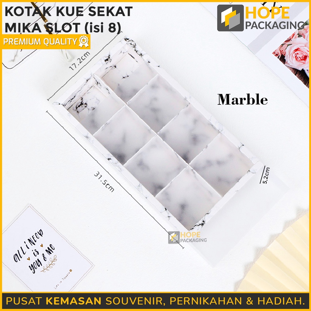 Kotak Kue Sekat Mika Slot 2 sekat / 4 sekat / 6 sekat / 8 sekat Box mika coklat / moon cake foodgrade gift sale Gift Box Mooocake Transparant