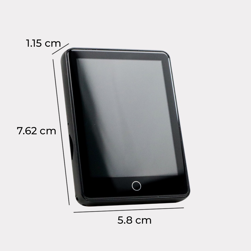 Ruizu Bluetooth MP3 Player DAP Touchscreen Lossless Audio 16GB - M7 - Black