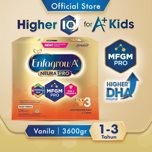 Enfagrow A+ 3 Susu Formula Anak 1 - 3 Tahun Vanila 3600 gr