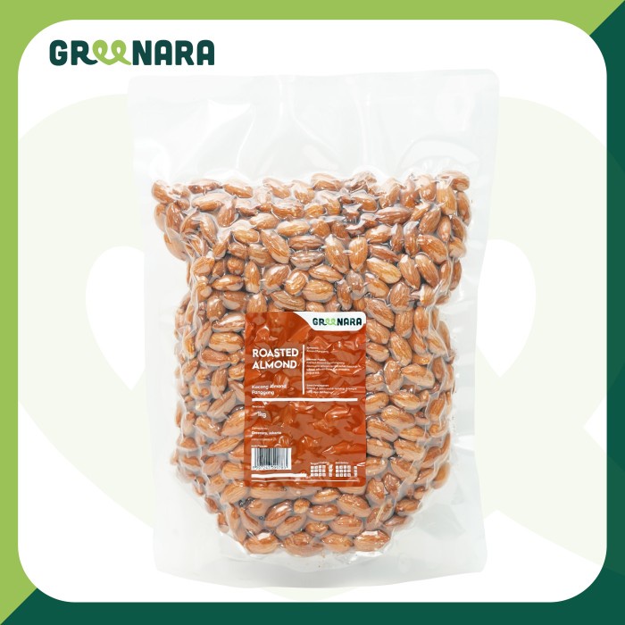 

[BISA COD] Roasted almond 1kg / kacang almond panggang 1kg