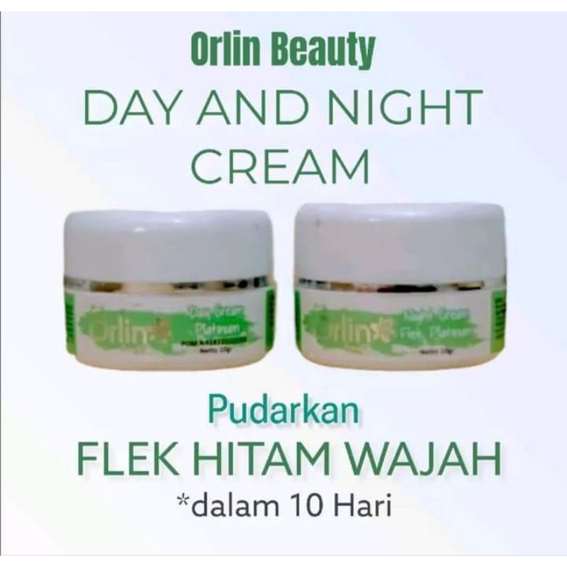 ORLIN BEAUTY SKINCARE PAKET FLEK HEMAT DAY CREAM & NIGHT CREAM