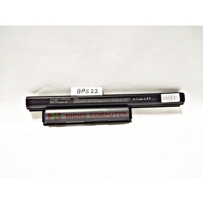 Battery Sony BPS22 VGP-BPL22 VGP-BPS22 VGP-BPS22A, VGP-BPS22