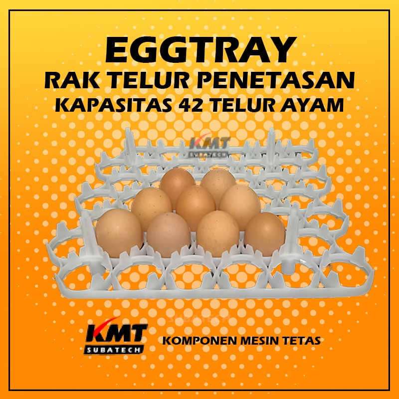 Rak Telur Mesin Tetas Eggtray kapasitas 42 Telur untuk Mesin Tetas