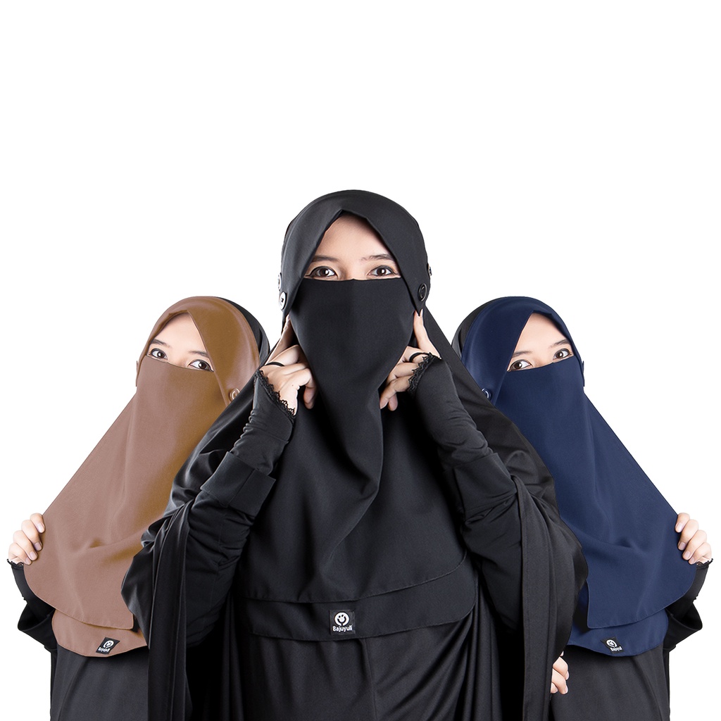 Jual Bajuyuli Cadar Niqab Poni Kancing Wolfis Shopee Indonesia