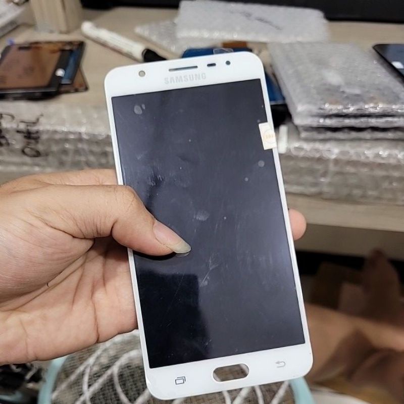 lcd samsung j7 prime ori oem white second cabutan g610