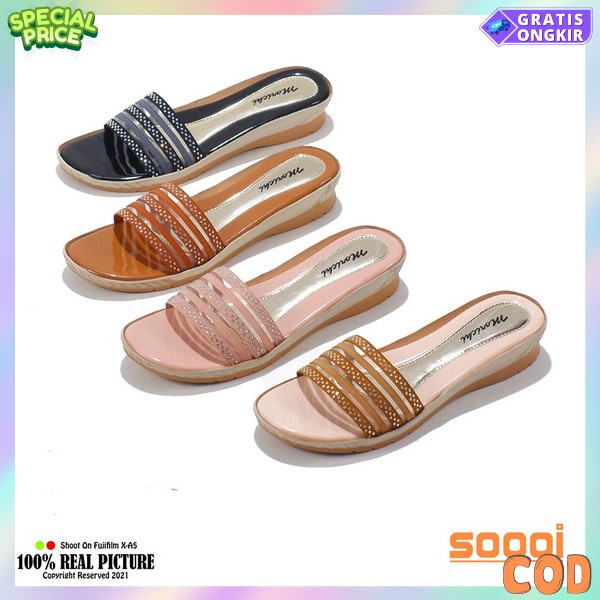 Sansal Lebaran Ied Mubarak Aandal Perempuan Awet Sandal Import Wanita Terbaru Saandal Anti Slip Send