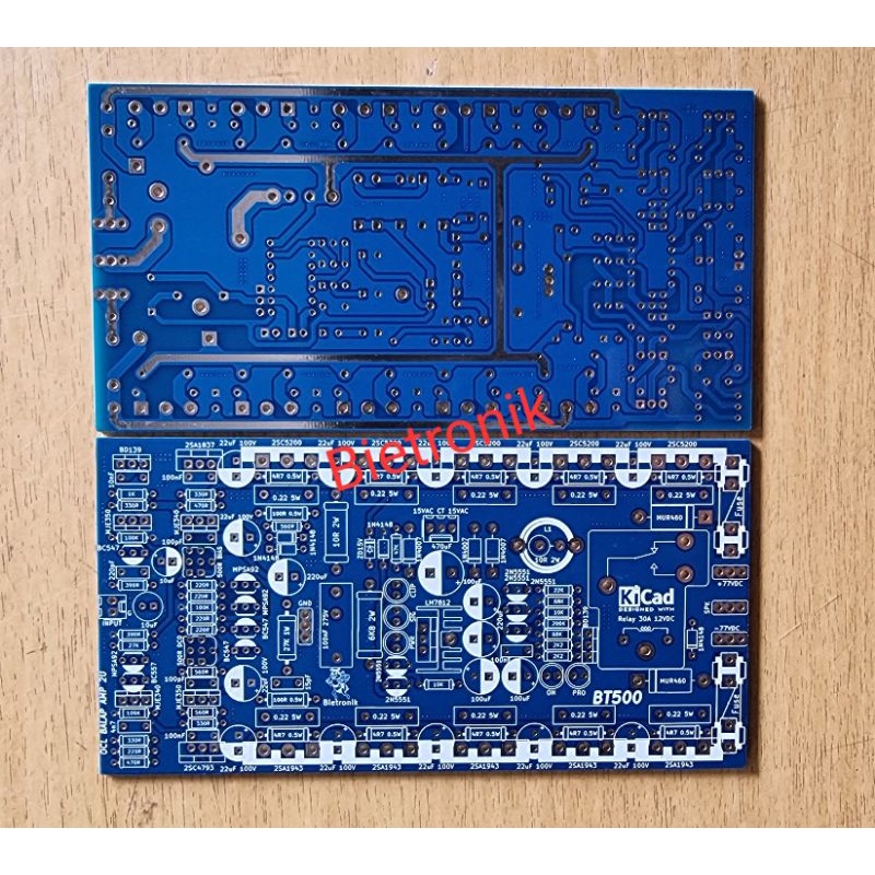 PCB OCL Balap BT500 Amp 2U Dauble Layer