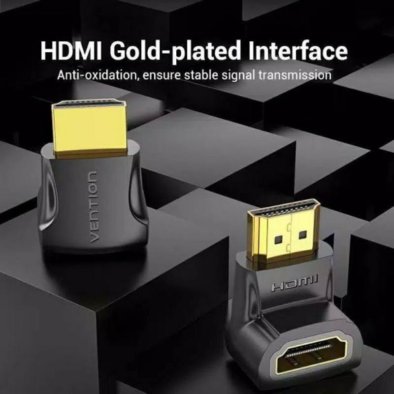 VENTION H380HDFA ADATER HDMI MALE TO FEMALE 90 DEGREE HIGH QUALITY