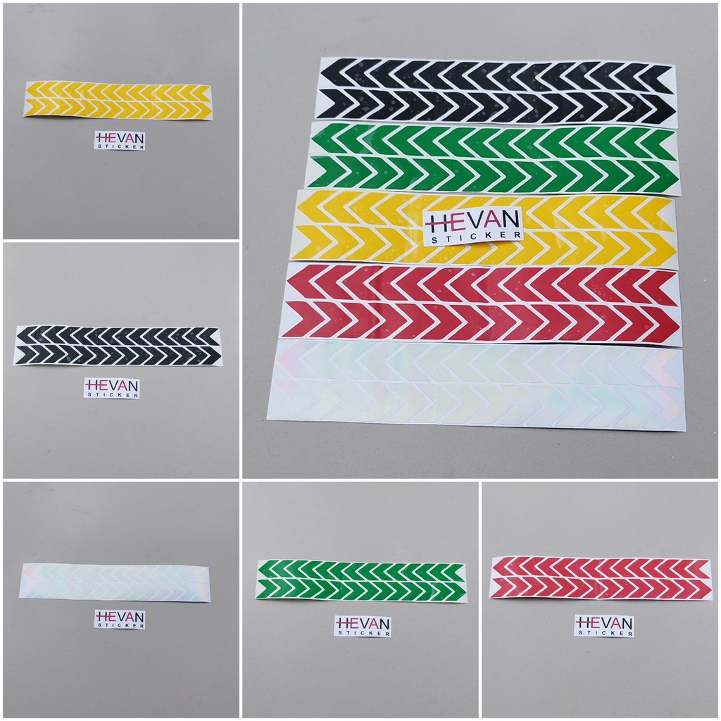 Sticker Panah Garis Polisi Sticker Box Motor Cutting Stiker