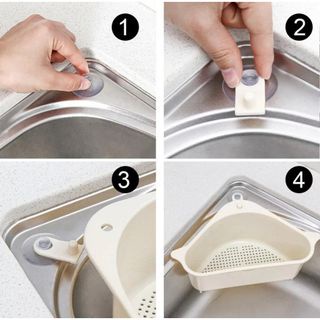 SerbaGrosirMurah SWD1 Saringan Wastafel Dapur Suction Cup Drain Sampah cuci piring pengering