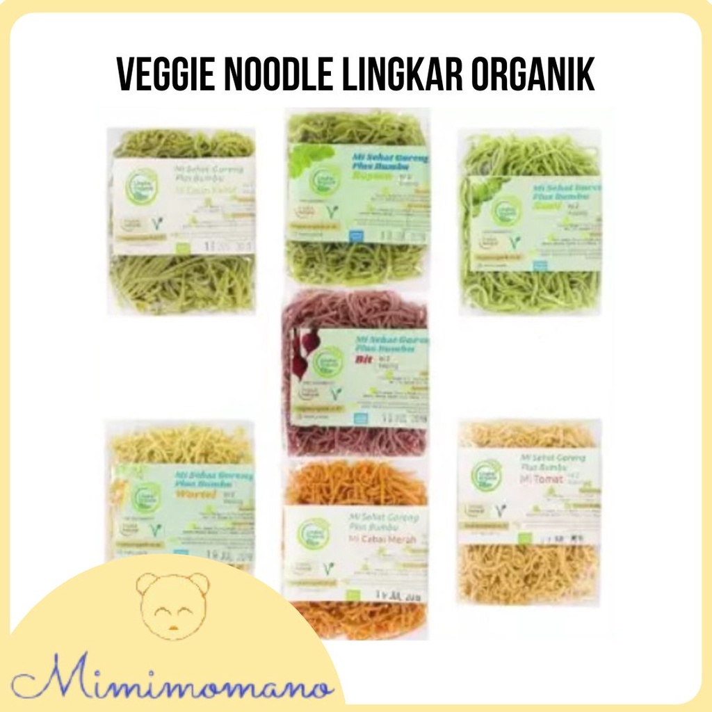 

Mie Sayur Sehat Veggie Noodle Lingkar Organik - isi 2 Keeping