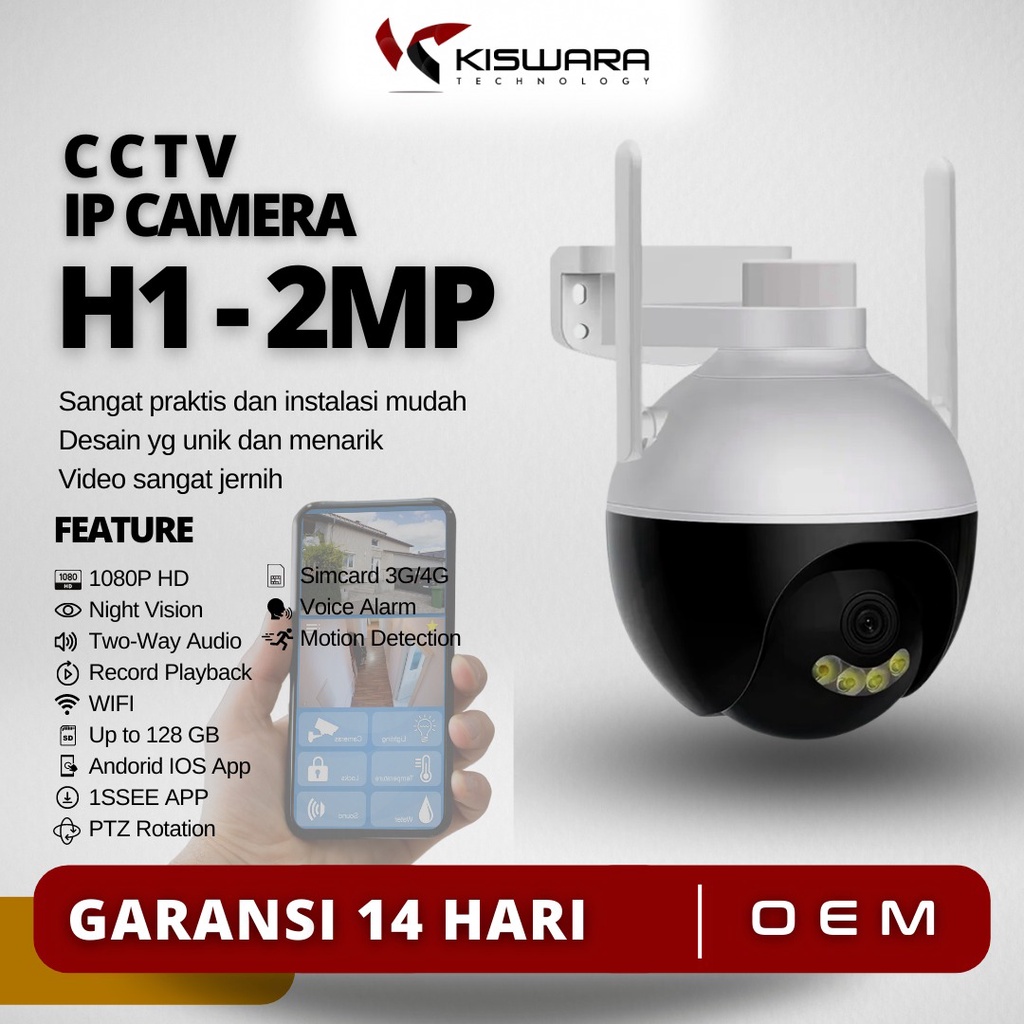 PTZ WIFI smart camera 1080P-2MP - H1 [V380PRO]