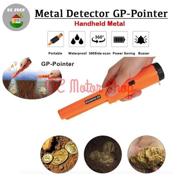 GP Pointer Metal Detektor /Alat Deteksi Logam Metal Emas Perak dc-motor90 Ayo Order