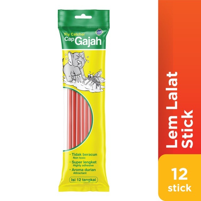 

Lem Lalat Stick Cap Gajah isi 12 pcs