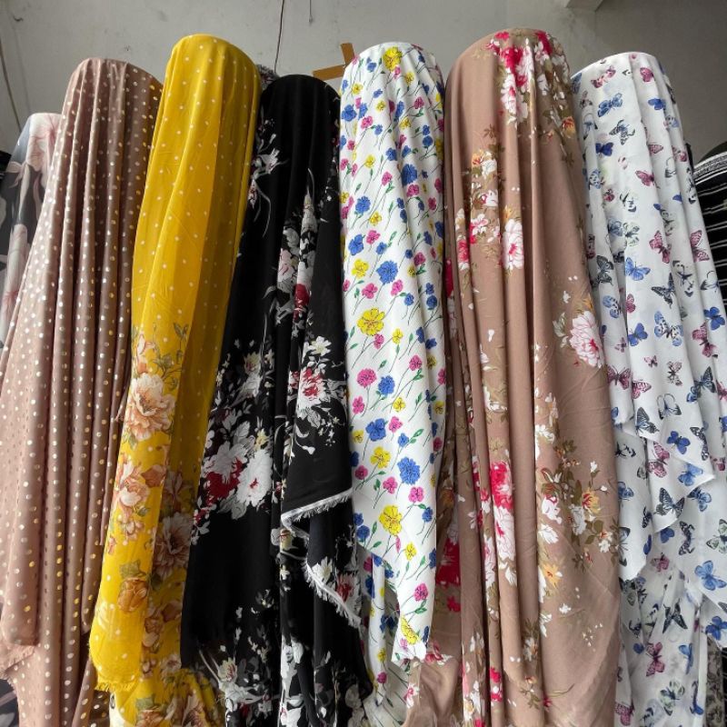 kain ceruty motif // kain ceruty motif salur // kain bahan // kain motif salur // kain ceruty babydo