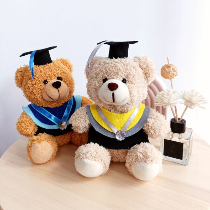 BONEKA TEDDY BEAR KERITING WISUDA