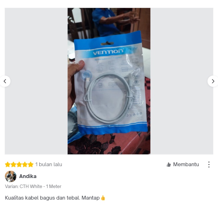 Vention Kabel Data USB A to Type C 3A Fast Quick Super Charge Android