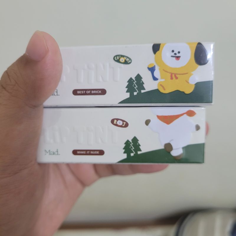 Mad BT21 Lip Tint Best of Brick Make It Nude Chimmy RJ