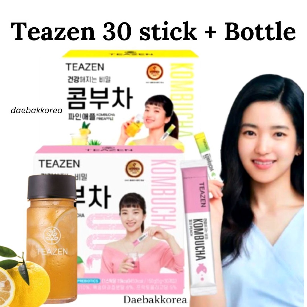 TEAZEN Kombucha 30 Stick + Bottle