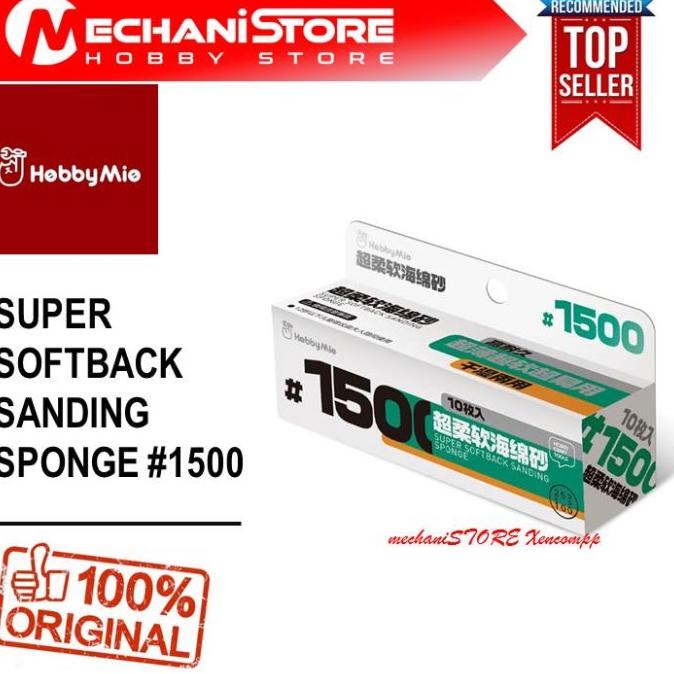 Hobby Mio Super Softback Sanding Sponge 1500 Amplas Gundam Mg Hg Rg
