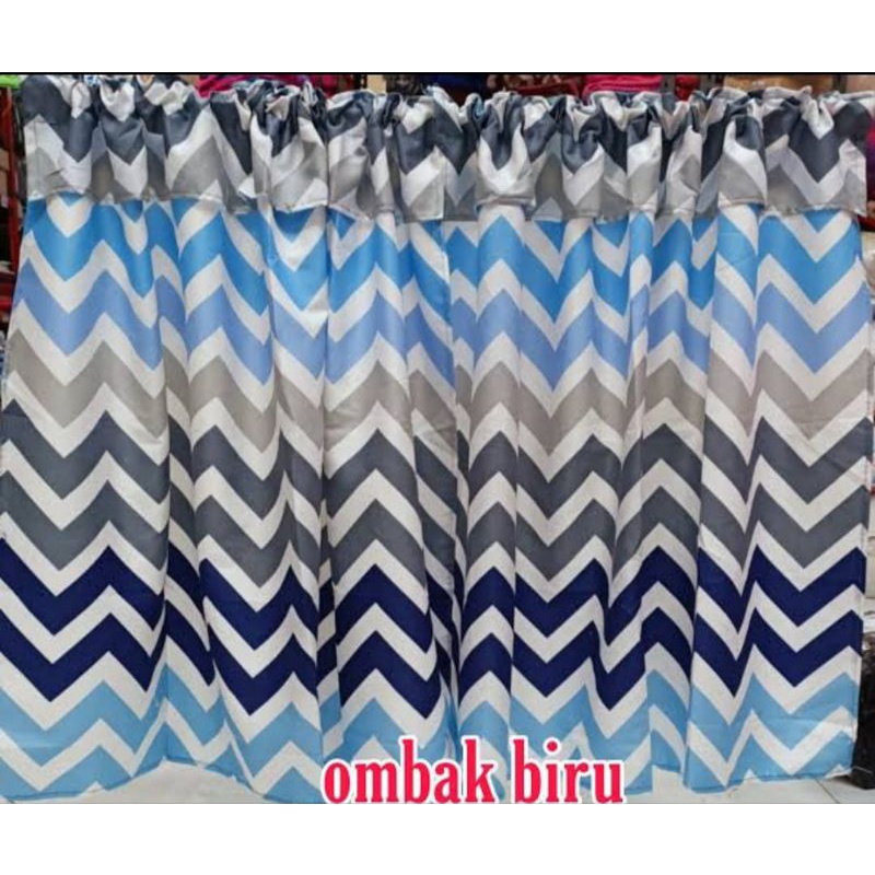 gorden kolong dapur motif minimalis/gorden kolong dapur motif kotak